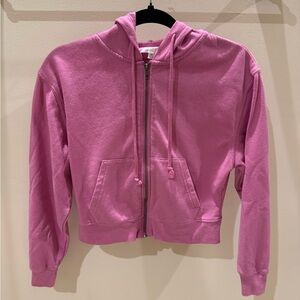 Hippie Rose Pink Zip-Up Hoodie
